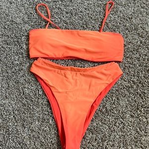 Shein orange bikini set